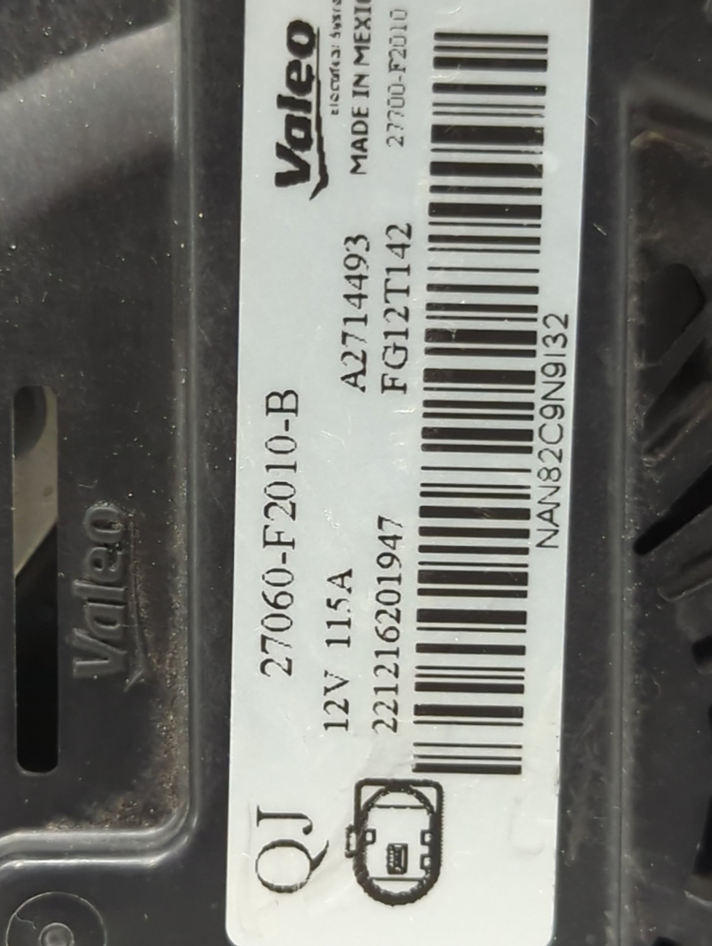 2019-2022 Toyota Corolla Alternator Replacement Generator Charging Assembly Engine OEM P/N:27060-F2010-B Fits OEM Used Auto 