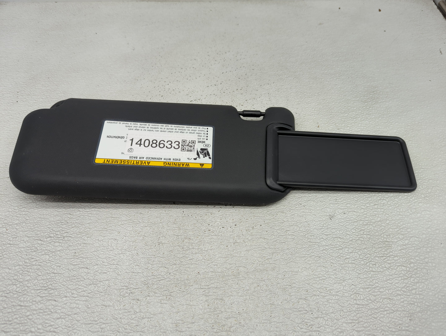 2019-2022 Toyota Corolla Sun Visor Shade Replacement Passenger Right Mirror Fits Fits 2019 2020 2021 2022 OEM Used Auto Part