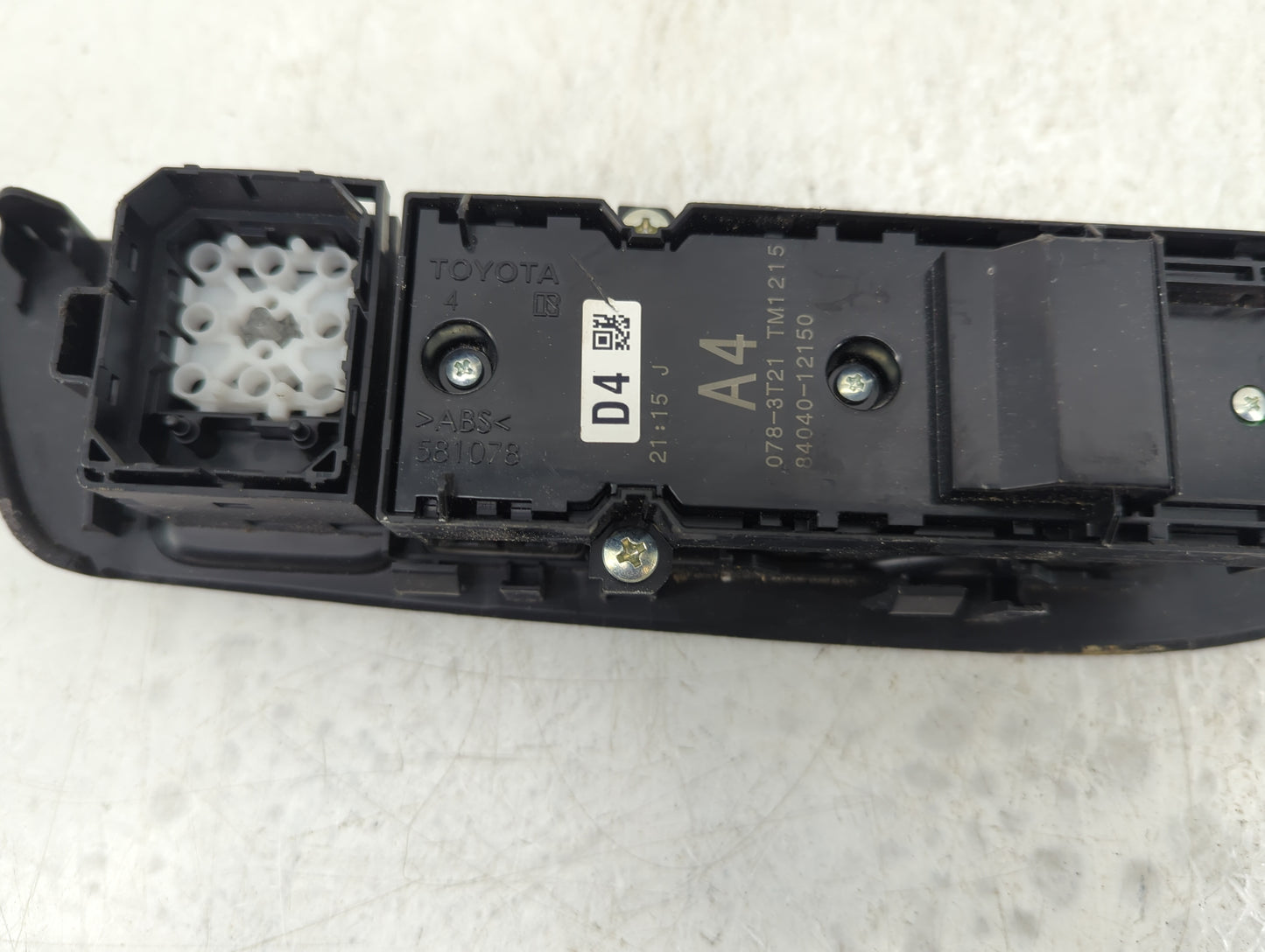 2022 Toyota Corolla Master Power Window Switch Replacement Driver Side Left P/N:84040-12150 Fits Fits 2019 2020 OEM Used Aut