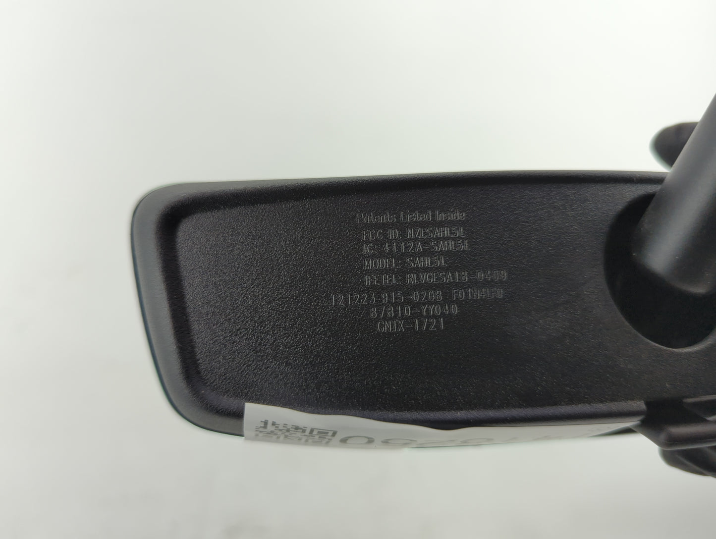 2017-2022 Toyota Corolla Interior Rear View Mirror Replacement OEM P/N:87810-YY040 4112A-SAHL5L Fits OEM Used Auto Parts - O