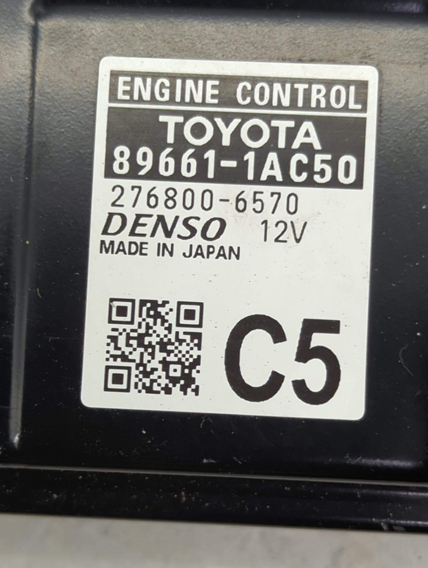 2021-2022 Toyota Corolla PCM Engine Control Computer ECU ECM PCU OEM P/N:89661-1AC50 276800-6570 Fits Fits 2021 2022 OEM Use