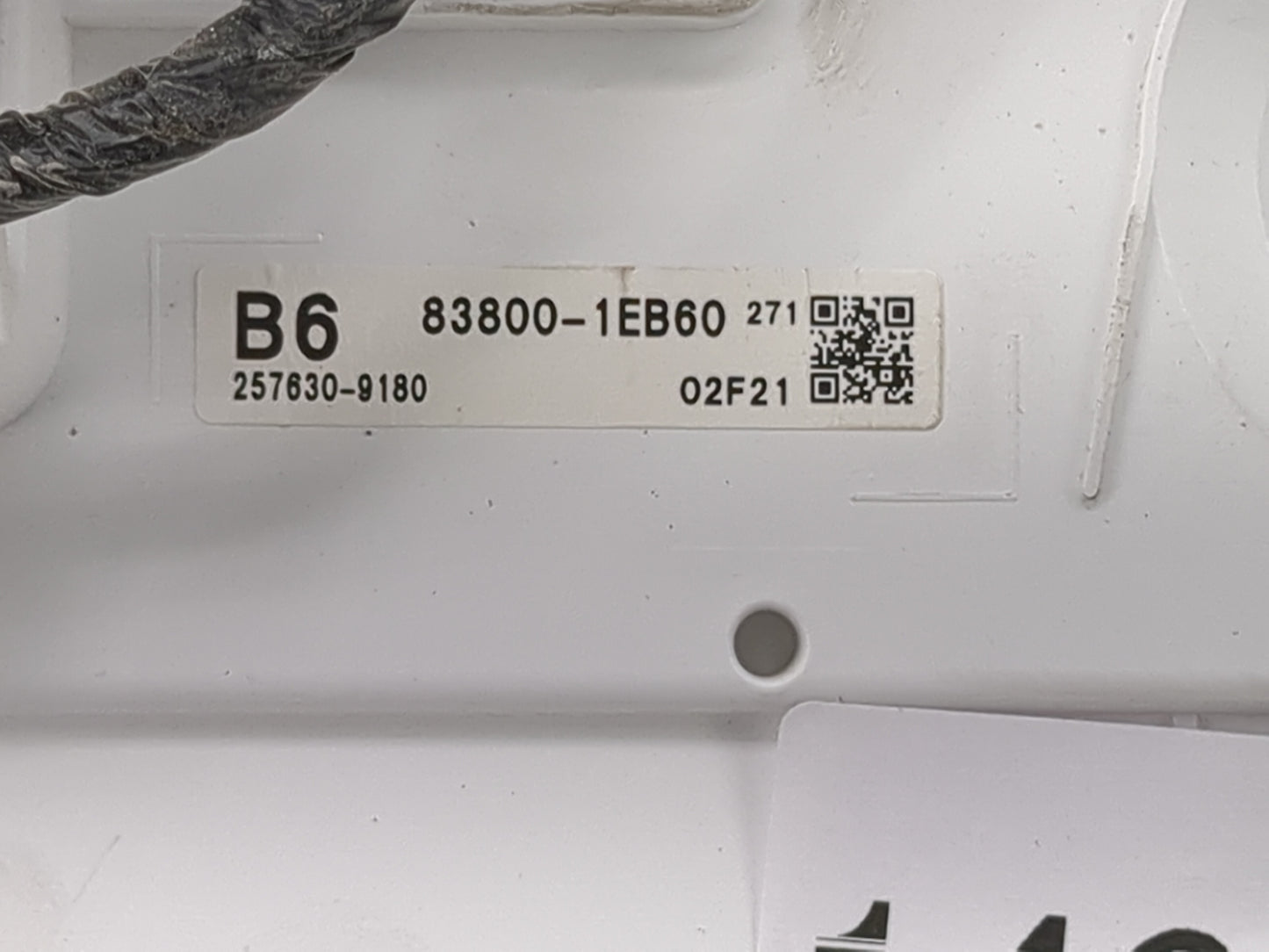 2022 Toyota Corolla Instrument Cluster Speedometer Gauges P/N:83800-1EB60 257630-9180 Miles: Fits OEM Used Auto Parts - Oemu