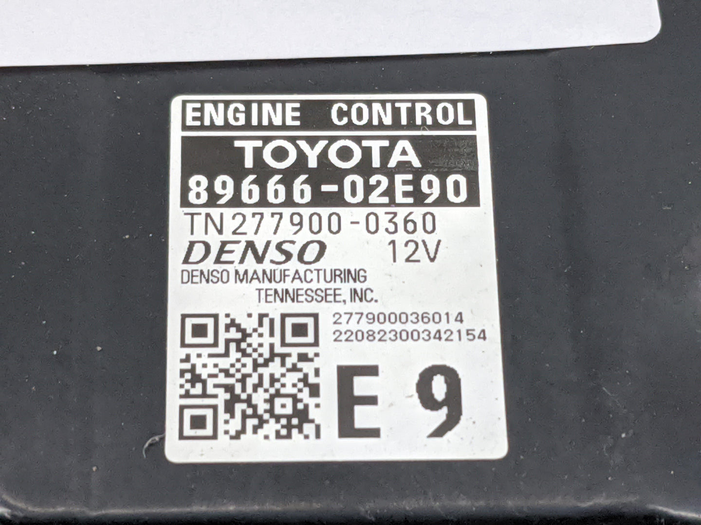 2022 Toyota Corolla PCM Engine Control Computer ECU ECM PCU OEM P/N:89666-02E90 277900-0360 Fits OEM Used Auto Parts - Oemus