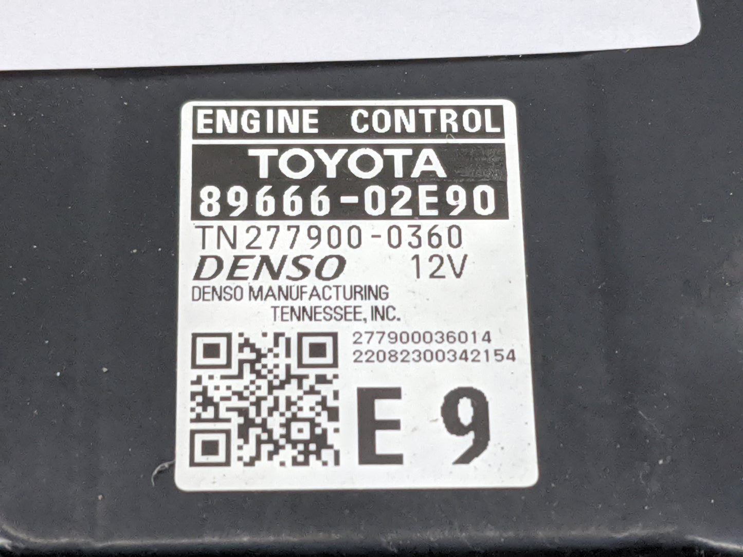 2022 Toyota Corolla PCM Engine Control Computer ECU ECM PCU OEM P/N:89666-02E90 277900-0360 Fits OEM Used Auto Parts - Oemus