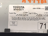 2021-2022 Toyota Corolla Radio AM FM Cd Player Receiver Replacement P/N:86140-02E71 AVH-9598ZT02, D172G Fits Fits 2021 2022 