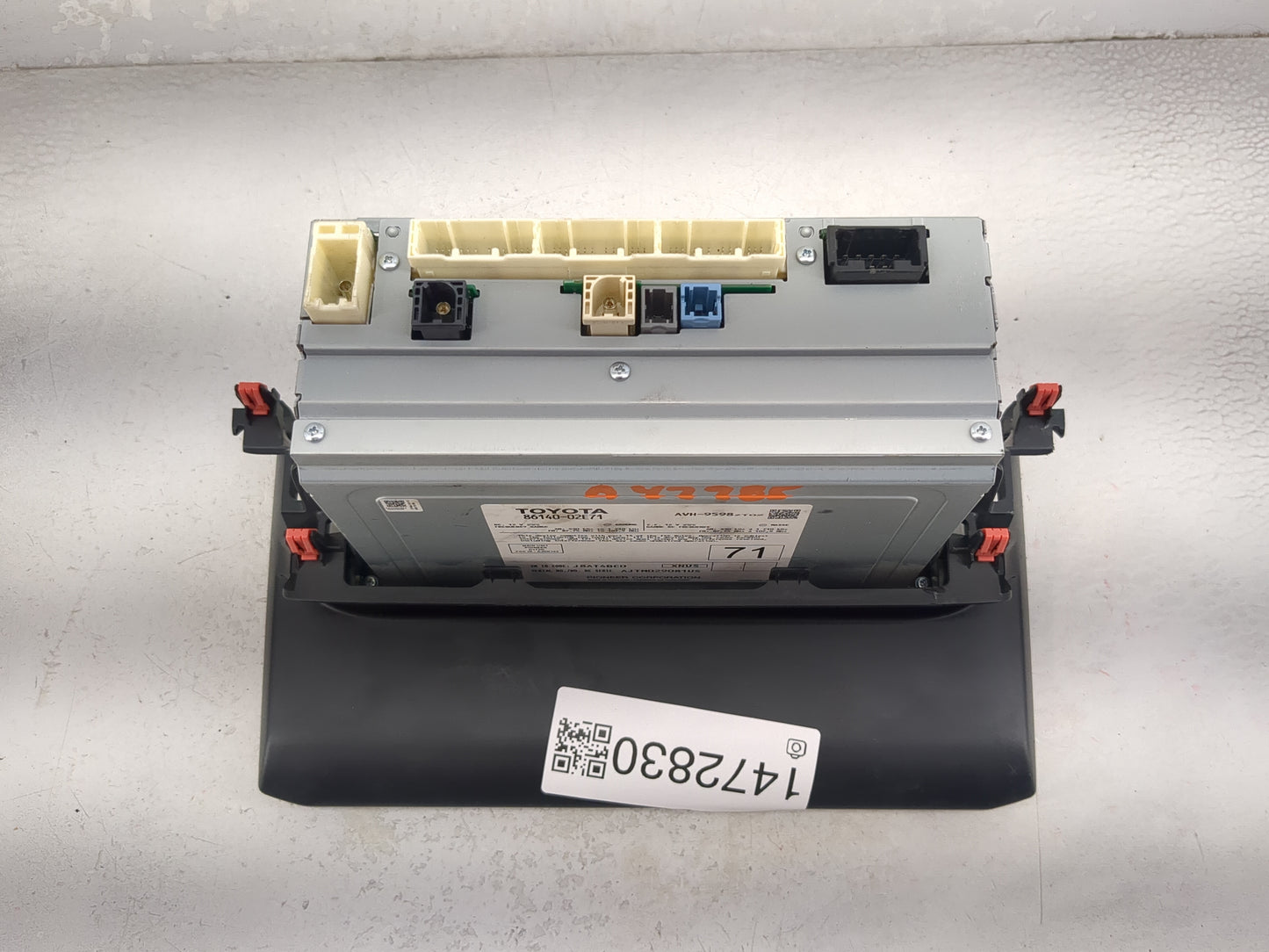2021-2022 Toyota Corolla Radio AM FM Cd Player Receiver Replacement P/N:86140-02E71 AVH-9598ZT02, D172G Fits Fits 2021 2022 