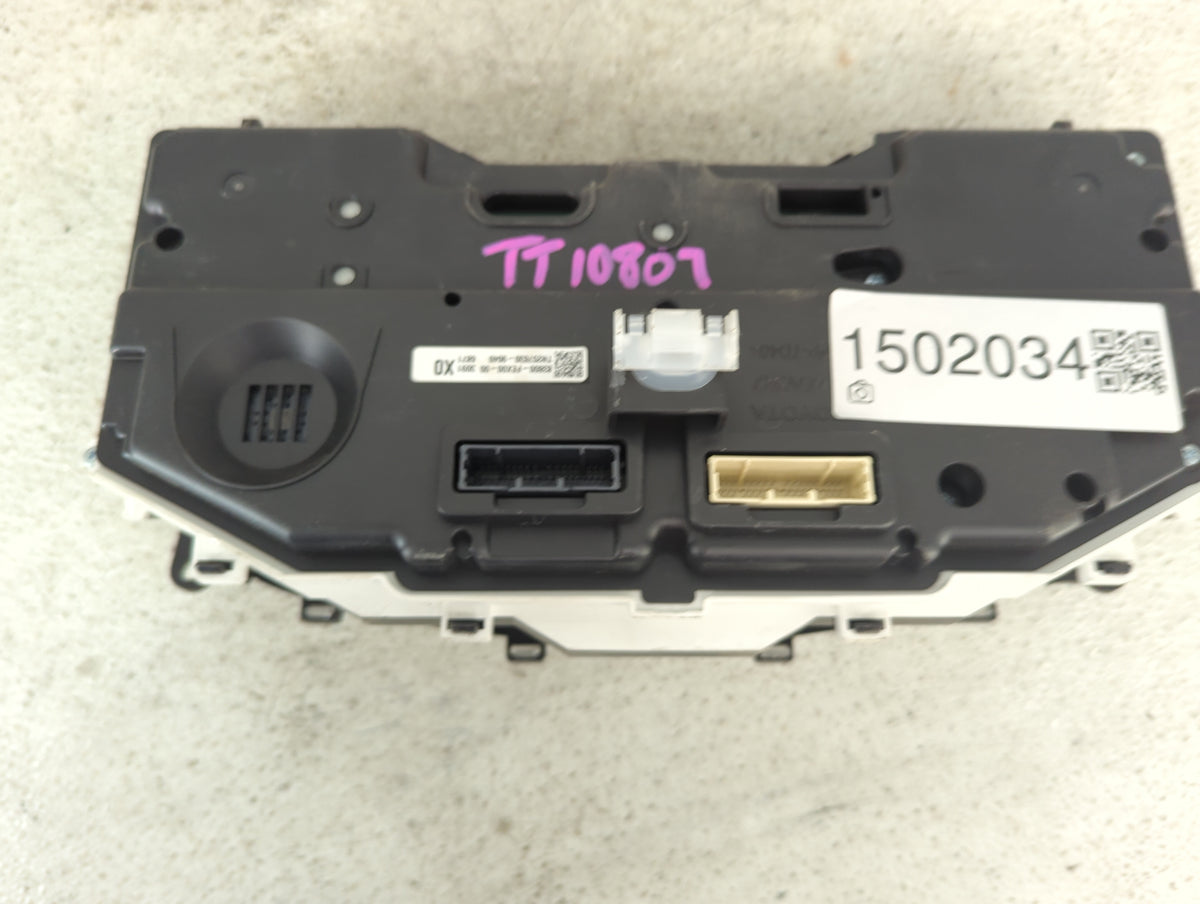 2022 Toyota Corolla Instrument Cluster Speedometer Gauges P/N:83800-FEX00-00 TN257630-9040 Miles: Fits OEM Used Auto Parts -