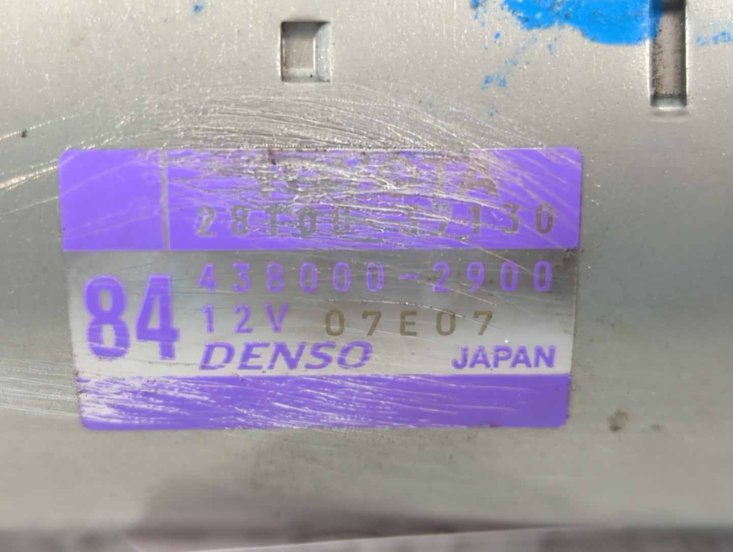 2019-2022 Toyota Corolla Car Starter Motor Solenoid OEM P/N:738000-2900 28100 37130 Fits Fits 2019 2020 2021 2022 OEM Used A