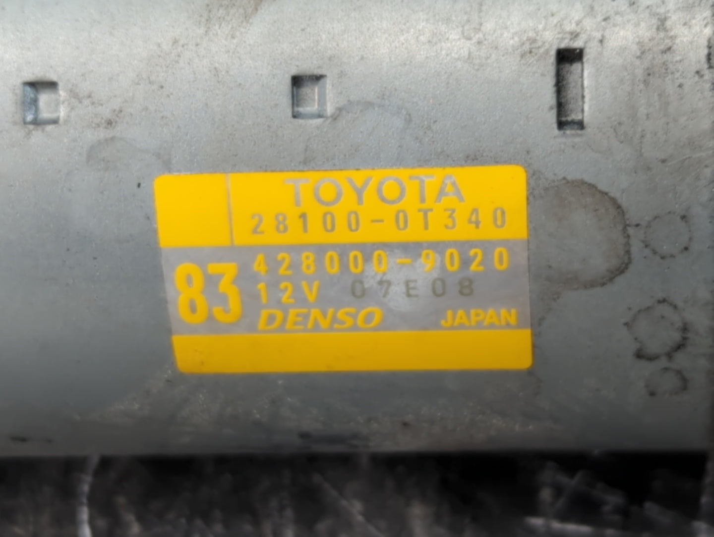 2015-2022 Toyota Corolla Car Starter Motor Solenoid OEM P/N:428000-9020 28100-0T340 Fits OEM Used Auto Parts - Oemusedautopa