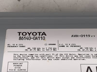 2022 Toyota Corolla Cross Radio AM FM Cd Player Receiver Replacement P/N:86140-0A110 AVH-0119, D172G, AJDK102 Fits OEM Used 