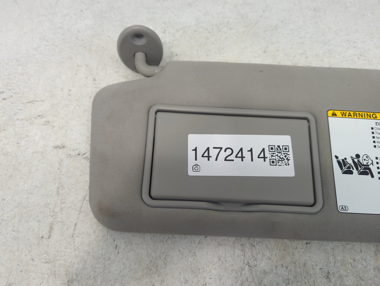 2020-2022 Toyota Highlander Sun Visor Shade Replacement Driver Left Mirror Fits Fits 2020 2021 2022 OEM Used Auto Parts - Oe