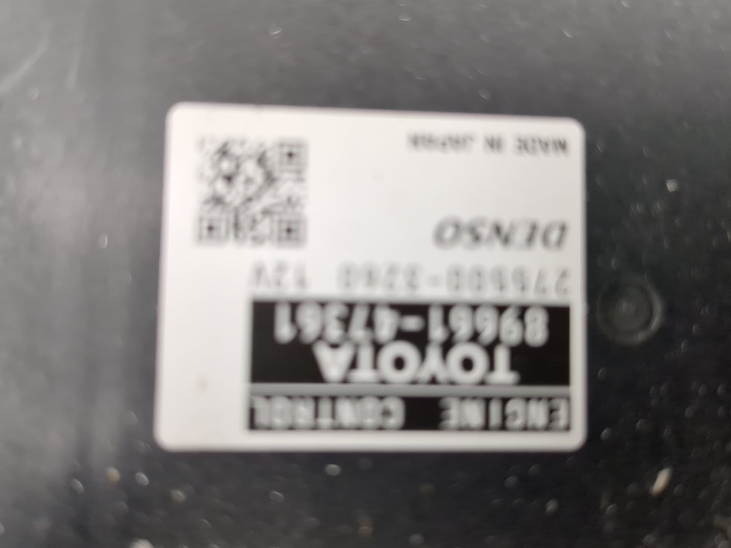 2012-2013 Toyota Prius PCM Engine Control Computer ECU ECM PCU OEM P/N:89661-47361 Fits Fits 2012 2013 OEM Used Auto Parts -