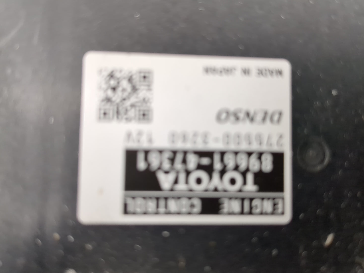 2012-2013 Toyota Prius PCM Engine Control Computer ECU ECM PCU OEM P/N:89661-47361 Fits Fits 2012 2013 OEM Used Auto Parts -