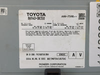 2020-2022 Toyota Rav4 Radio AM FM Cd Player Receiver Replacement P/N:86140-0R350 Fits Fits 2020 2021 2022 OEM Used Auto Part