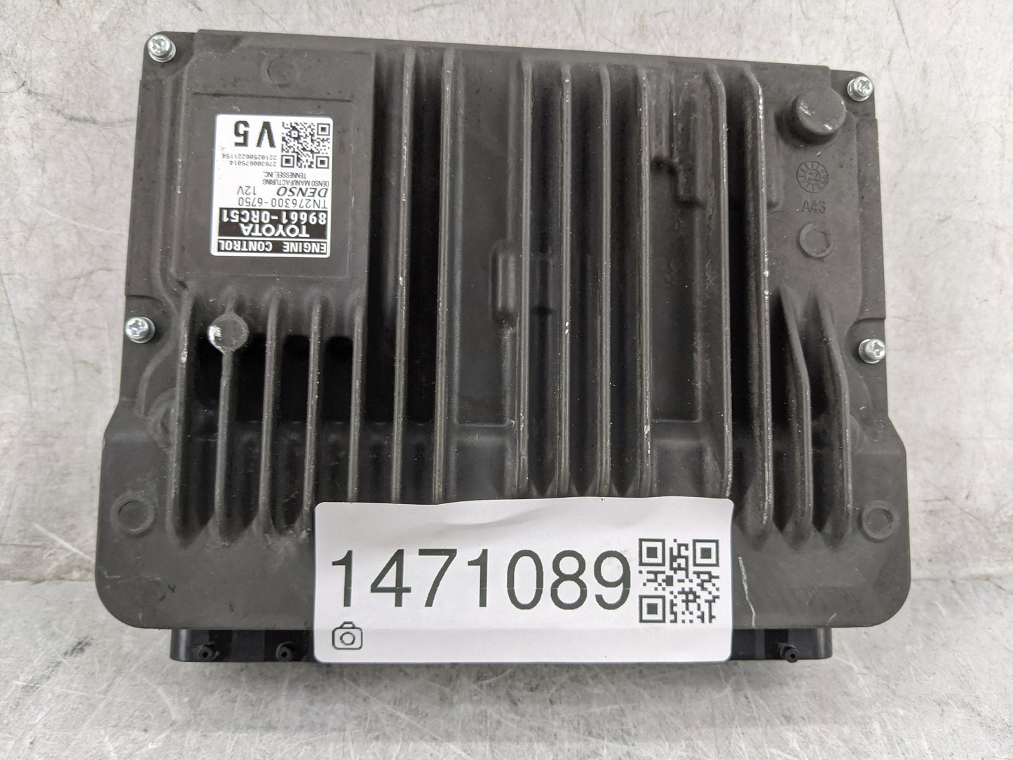 2021-2022 Toyota Rav4 PCM Engine Control Computer ECU ECM PCU OEM P/N:89661-0RC51 TN276300-6750 Fits Fits 2021 2022 OEM Used