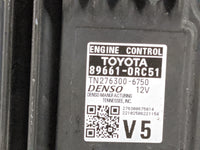 2021-2022 Toyota Rav4 PCM Engine Control Computer ECU ECM PCU OEM P/N:89661-0RC51 TN276300-6750 Fits Fits 2021 2022 OEM Used