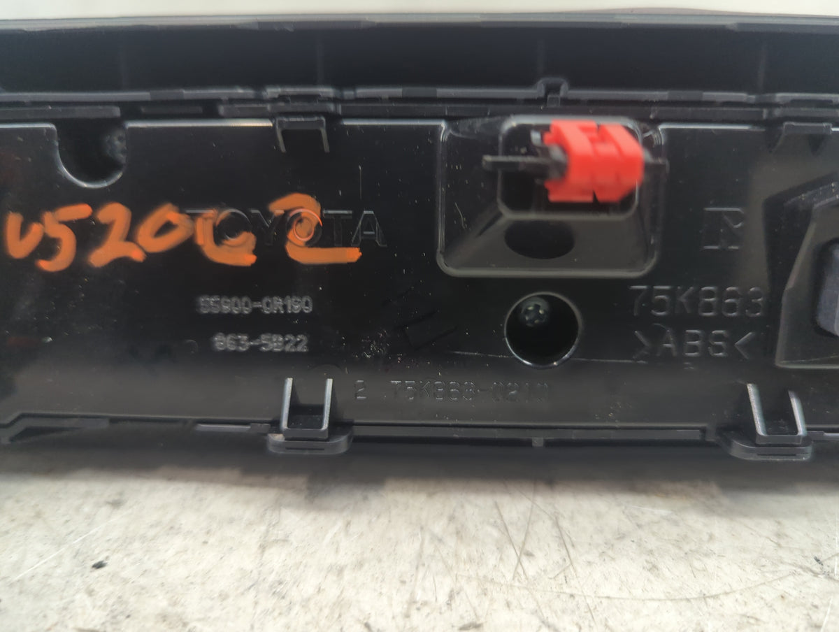 2019-2022 Toyota Rav4 Climate Control Module Temperature AC/Heater Replacement P/N:55900-0R190 863-5B22 Fits OEM Used Auto P