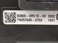 2022 Toyota Rav4 Instrument Cluster Speedometer Gauges P/N:83800-0RC10-00 TN257640-0702 Miles: Fits OEM Used Auto Parts - Oe