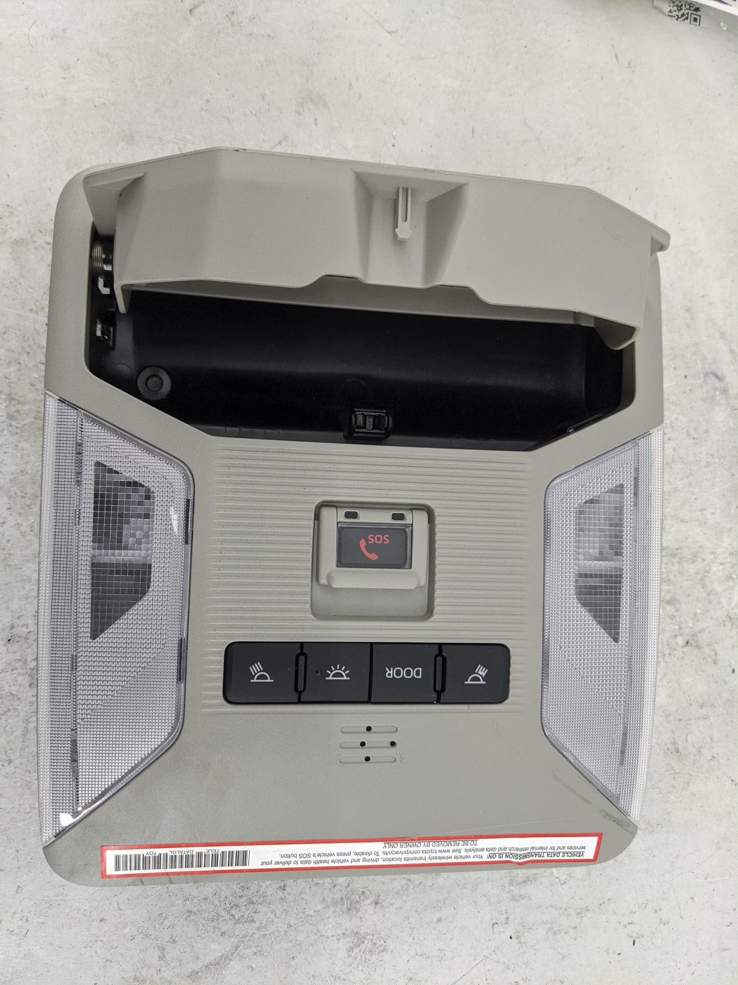 2019-2022 Toyota Rav4 Overhead Console W/rear Climate Control Gray 1482986 - Oemusedautoparts1.com