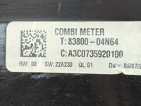 2022 Toyota Tacoma Instrument Cluster Speedometer Gauges P/N:83800-04N64 Fits OEM Used Auto Parts - Oemusedautoparts1.com