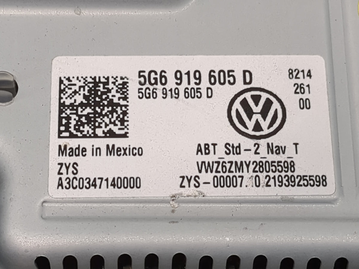 Volkswagen Atlas Information Display Screen 1468465 - Oemusedautoparts1.com