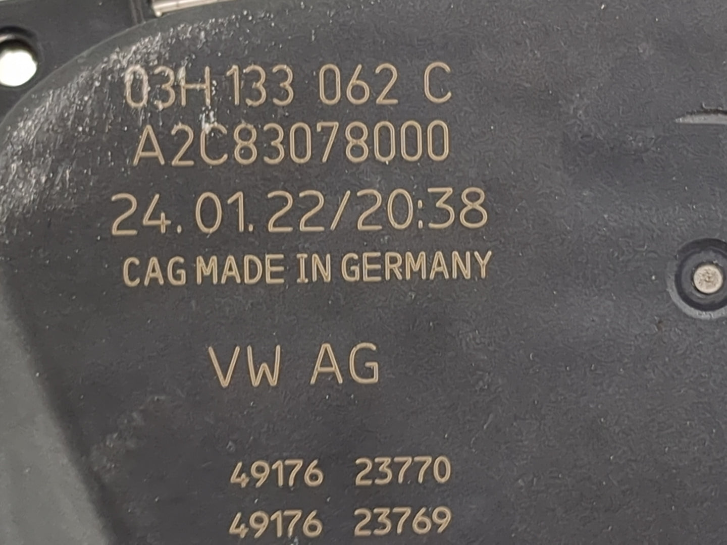 2018-2022 Volkswagen Atlas Throttle Body P/N:03H133062C A2C83078000 Fits OEM Used Auto Parts - Oemusedautoparts1.com