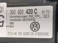2022 Volkswagen Atlas Instrument Cluster Speedometer Gauges P/N:3G0920420C A2C19488500 Miles: Fits OEM Used Auto Parts - Oem