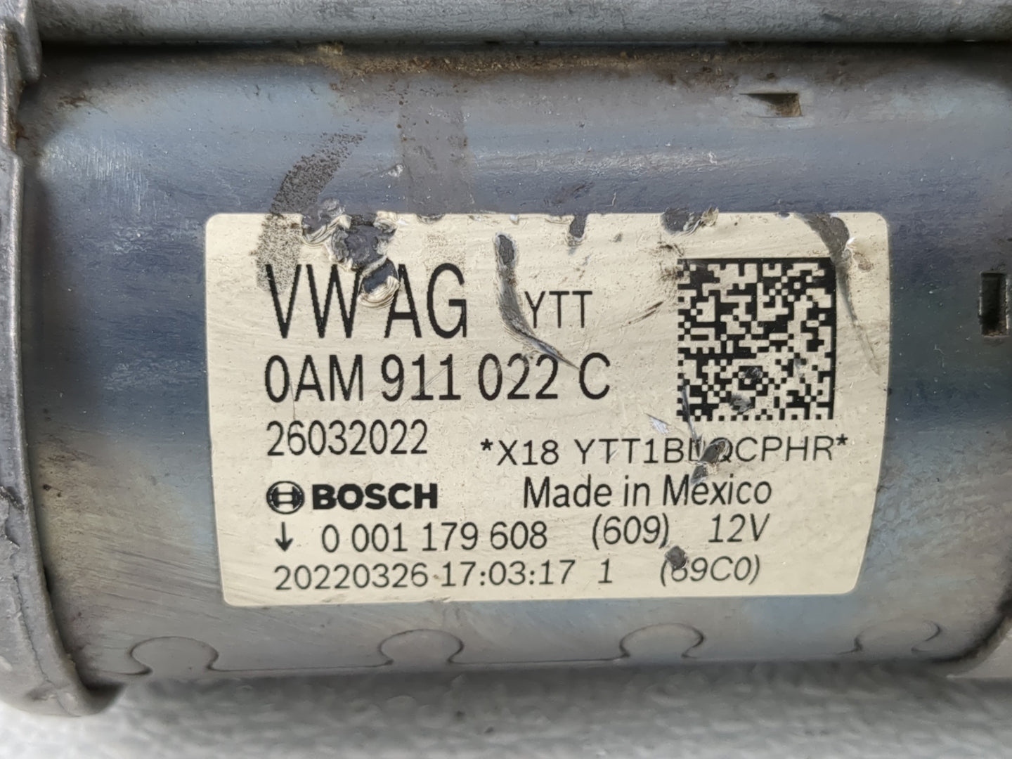 2022 Volkswagen Jetta Car Starter Motor Solenoid OEM P/N:26032022 0AM 911 022 C Fits Fits 2020 2021 OEM Used Auto Parts - Oe
