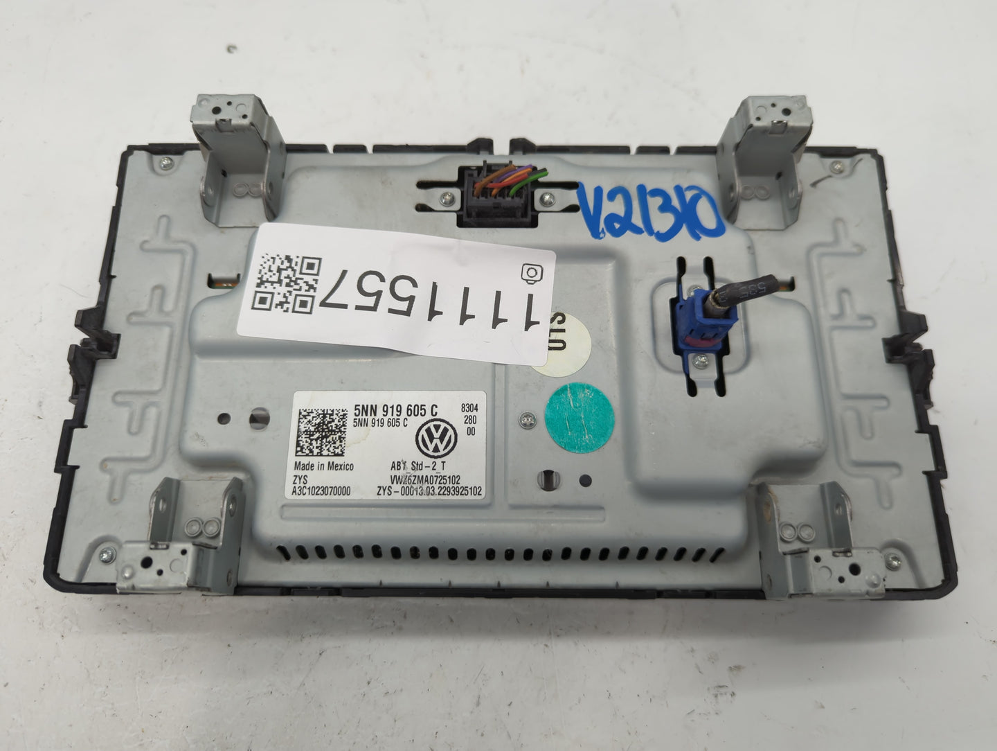 2022 Volkswagen Taos Radio AM FM Cd Player Receiver Replacement P/N:5NN 919 605 C Fits Fits 2020 2021 OEM Used Auto Parts - 