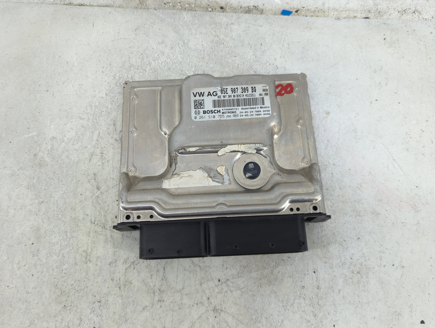 2022 Volkswagen Taos PCM Engine Control Computer ECU ECM PCU OEM P/N:05E907309BQ 0261S107D5, 1034486853-01 Fits OEM Used Aut