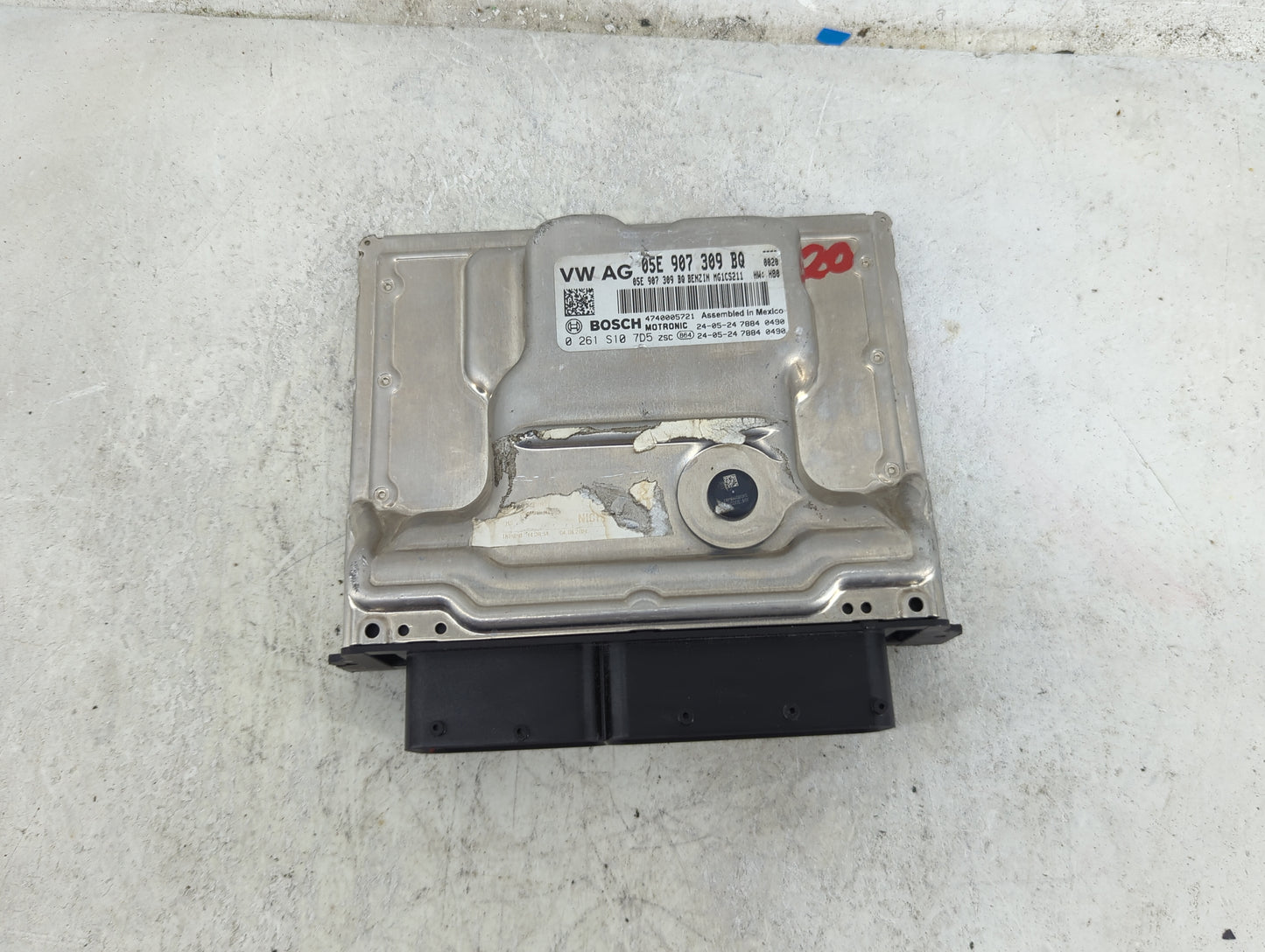 2022 Volkswagen Taos PCM Engine Control Computer ECU ECM PCU OEM P/N:05E907309BQ 0261S107D5, 1034486853-01 Fits OEM Used Aut