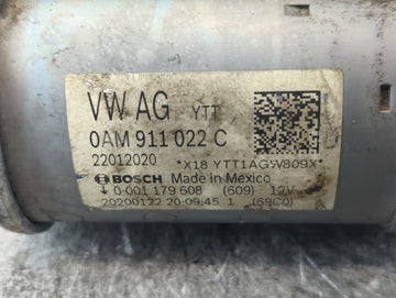 2022 Volkswagen Taos Car Starter Motor Solenoid OEM P/N:0AM 911 022 C Fits OEM Used Auto Parts