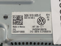2022 Volkswagen Tiguan Radio AM FM Cd Player Receiver Replacement P/N:5G6 919 605 C Fits Fits 2020 OEM Used Auto Parts - Oem