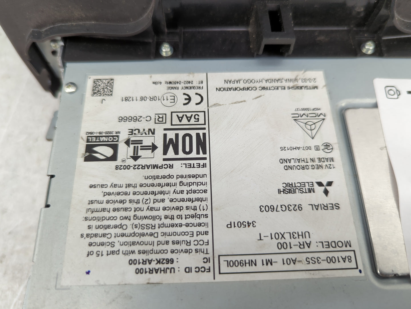 2023 Acura Integra Radio AM FM Cd Player Receiver Replacement P/N:8A100-3S5-A01 UH3LX01-T, AR-100, 92ZG7603, 8A1003S Fits OE