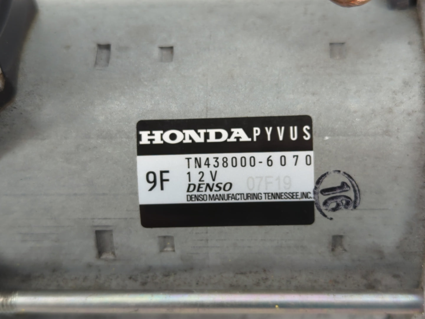 2023 Acura Integra Car Starter Motor Solenoid OEM P/N:TN438000-6070 Fits OEM Used Auto Parts - Oemusedautoparts1.com