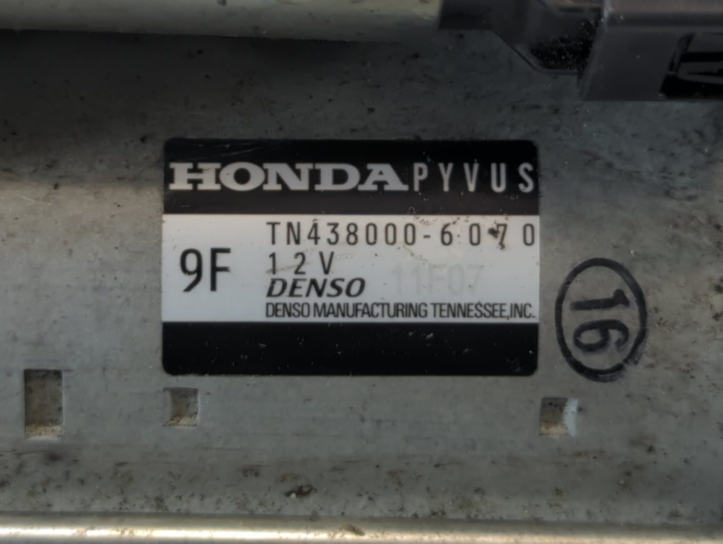 2023 Acura Integra Car Starter Motor Solenoid OEM P/N:TN438000-6070 Fits OEM Used Auto Parts - Oemusedautoparts1.com