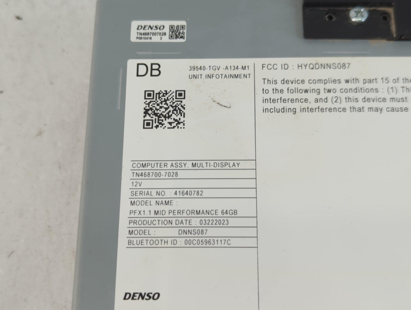2022-2022 Acura Tlx Am Fm Cd Player Radio Receiver - Oemusedautoparts1.com