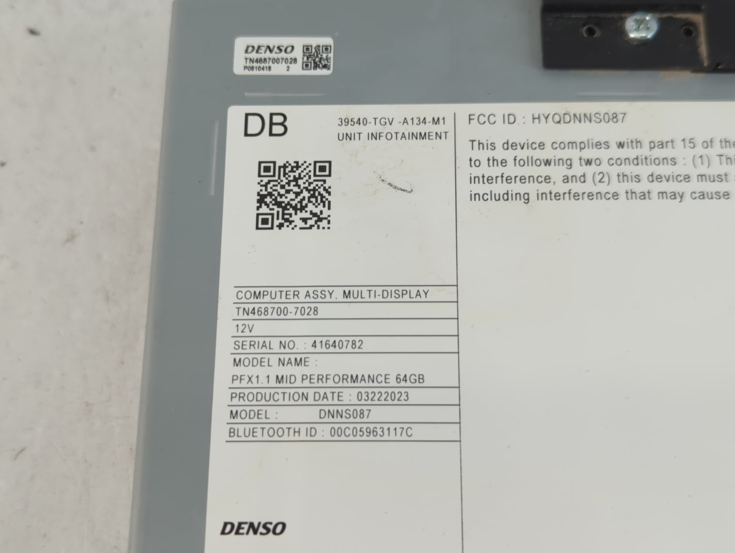 2022-2022 Acura Tlx Am Fm Cd Player Radio Receiver - Oemusedautoparts1.com