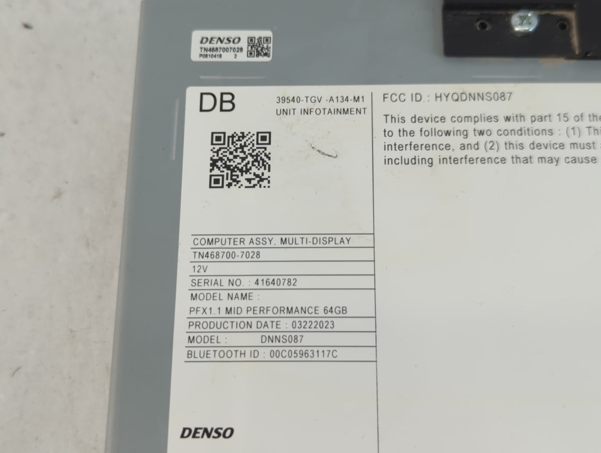 2022-2022 Acura Tlx Am Fm Cd Player Radio Receiver - Oemusedautoparts1.com