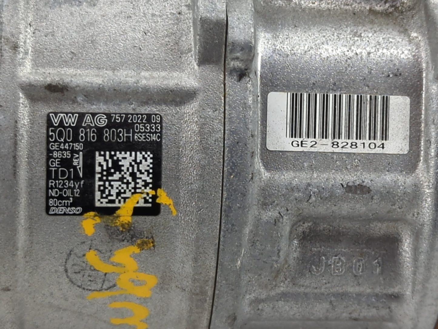 2019-2021 Audi Q3 Air Conditioning A/c Ac Compressor Oem - Oemusedautoparts1.com