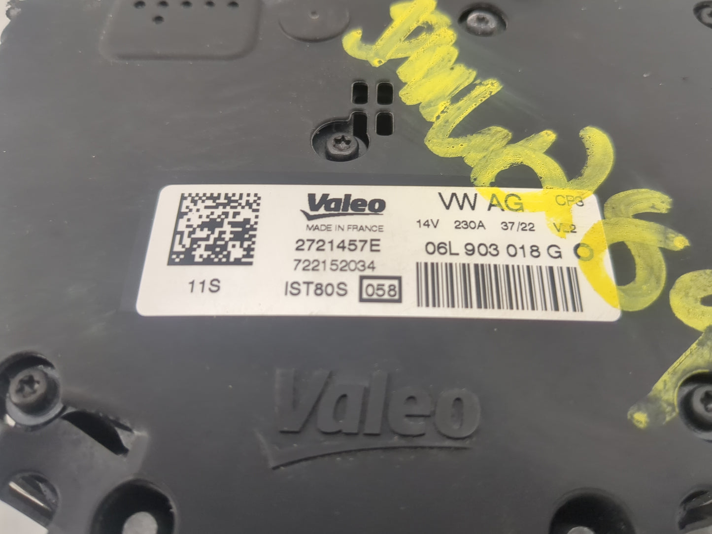 2021 Audi Q5 Alternator Replacement Generator Charging Assembly Engine OEM P/N:2721457E Fits OEM Used Auto Parts - Oemusedau