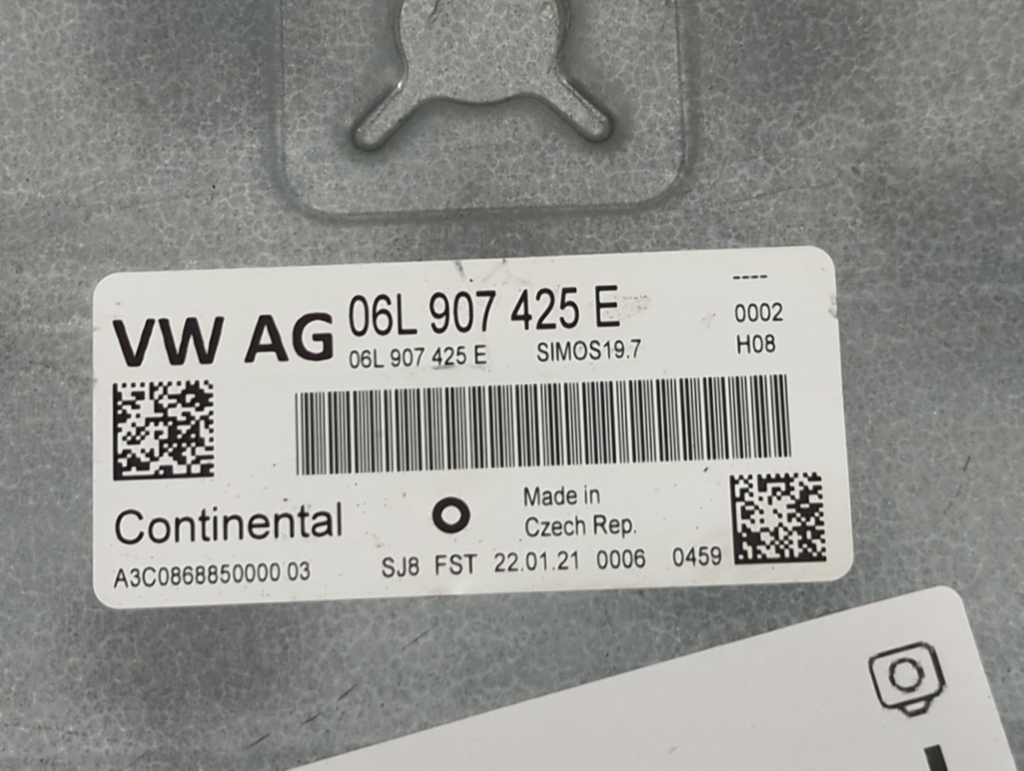 2023 Audi Q7 PCM Engine Control Computer ECU ECM PCU OEM P/N:06L907425E SIMOS19.7, A3C0868850000 03 Fits Fits 2021 OEM Used 