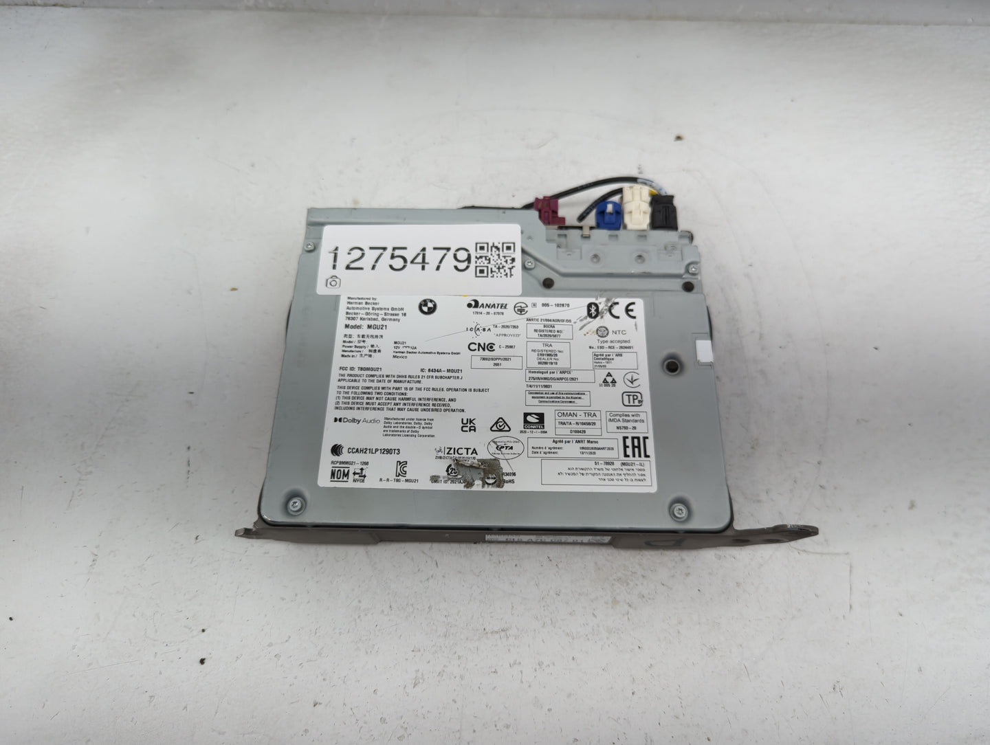 2023 Bmw 330i Radio AM FM Cd Player Receiver Replacement P/N:CI5 A7C C87 01 Fits OEM Used Auto Parts - Oemusedautoparts1.com