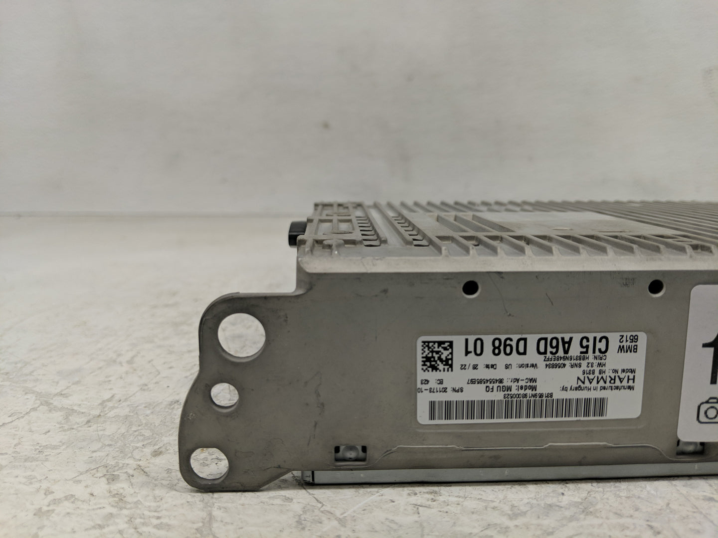 2023 Bmw 524td Radio AM FM Cd Player Receiver Replacement P/N:C15 A6D D98 01 Fits OEM Used Auto Parts - Oemusedautoparts1.co