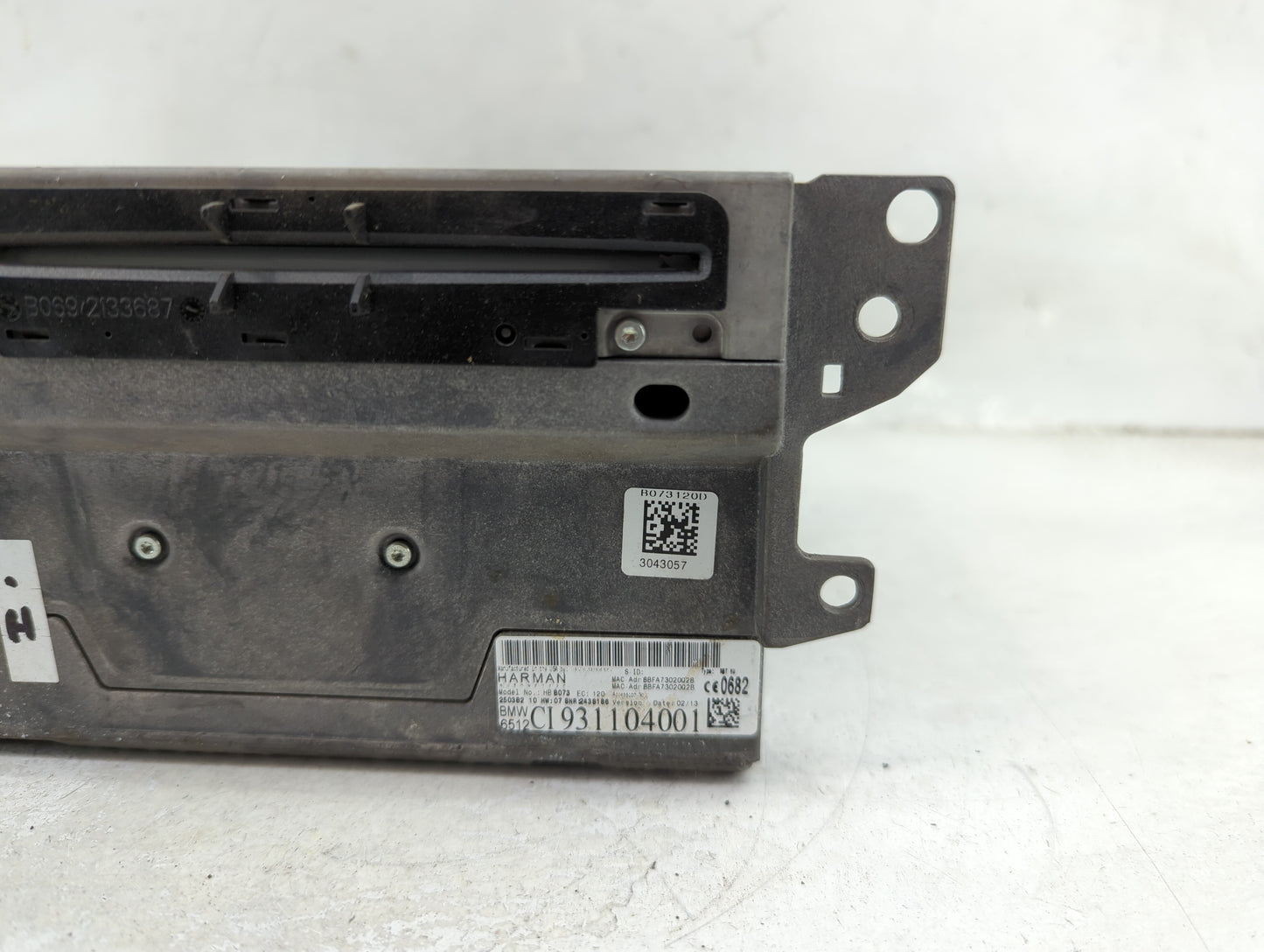 2013 Bmw 740i Radio AM FM Cd Player Receiver Replacement P/N:C931104001 Fits Fits 2012 2014 OEM Used Auto Parts - Oemusedaut