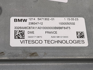 2023-2025 Bmw X1 PCM Engine Control Computer ECU ECM PCU OEM P/N:5A71302-01 238347-12 Fits 2023 2024 2025 OEM Used Auto Parts