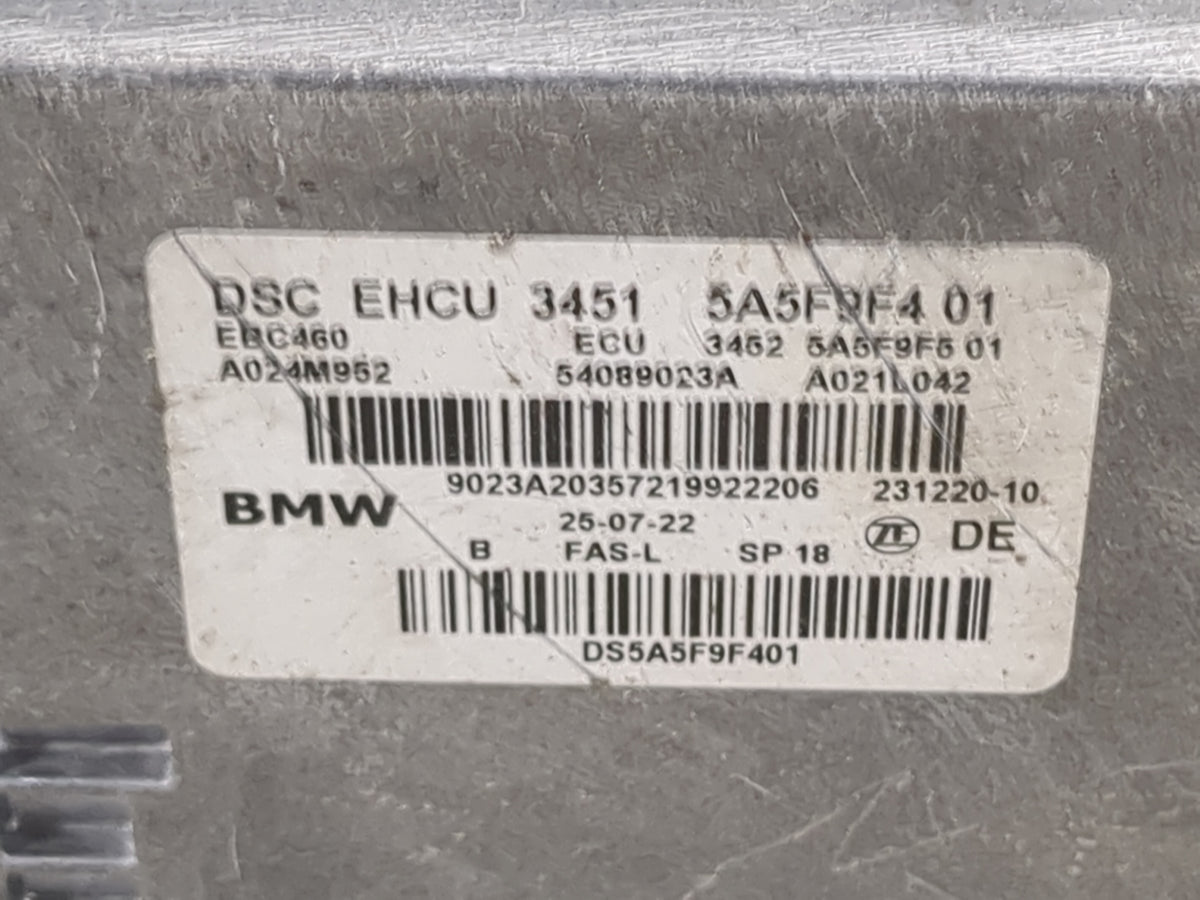 2023 Bmw X3 ABS Pump Control Module Replacement P/N:5A5F9F4 01 Fits OEM Used Auto Parts - Oemusedautoparts1.com