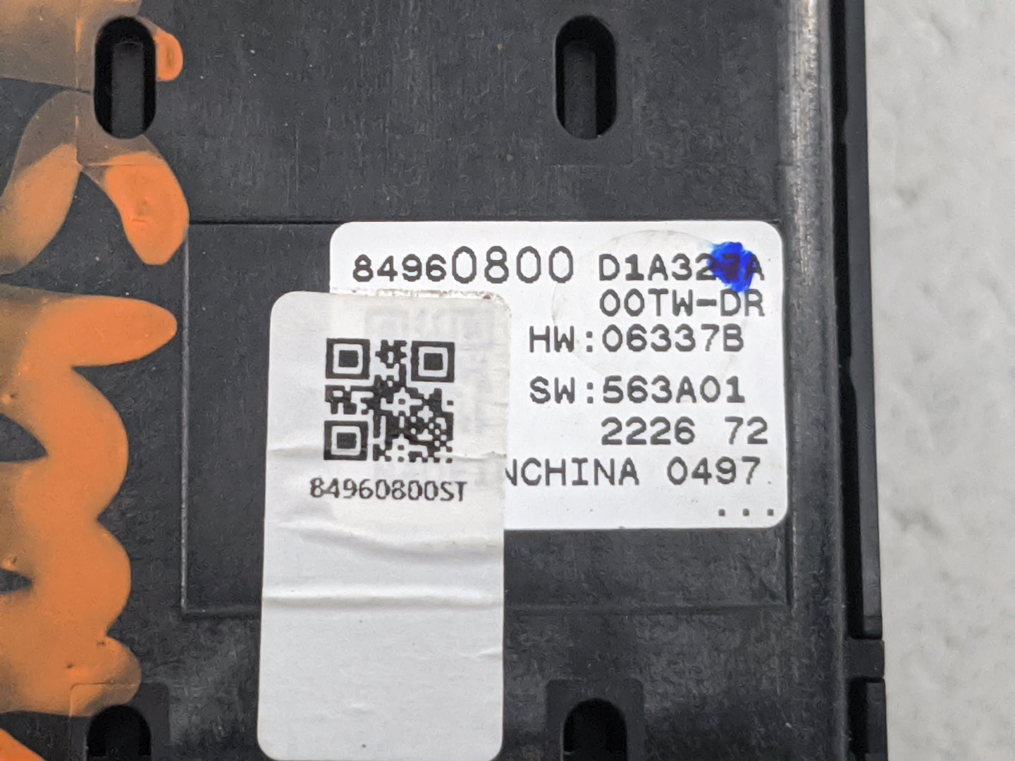 2021-2022 Buick Envision Master Power Window Switch Replacement Driver Side Left P/N:84960800 06337B, 563A01 Fits Fits 2021 