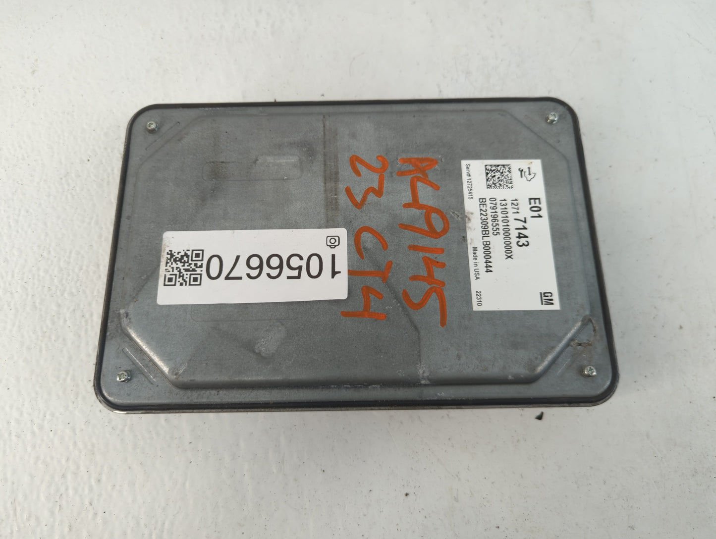 2020 Cadillac Ct4 PCM Engine Control Computer ECU ECM PCU OEM P/N:079196555 E0112717143, 12717143 Fits Fits 2021 OEM Used Au