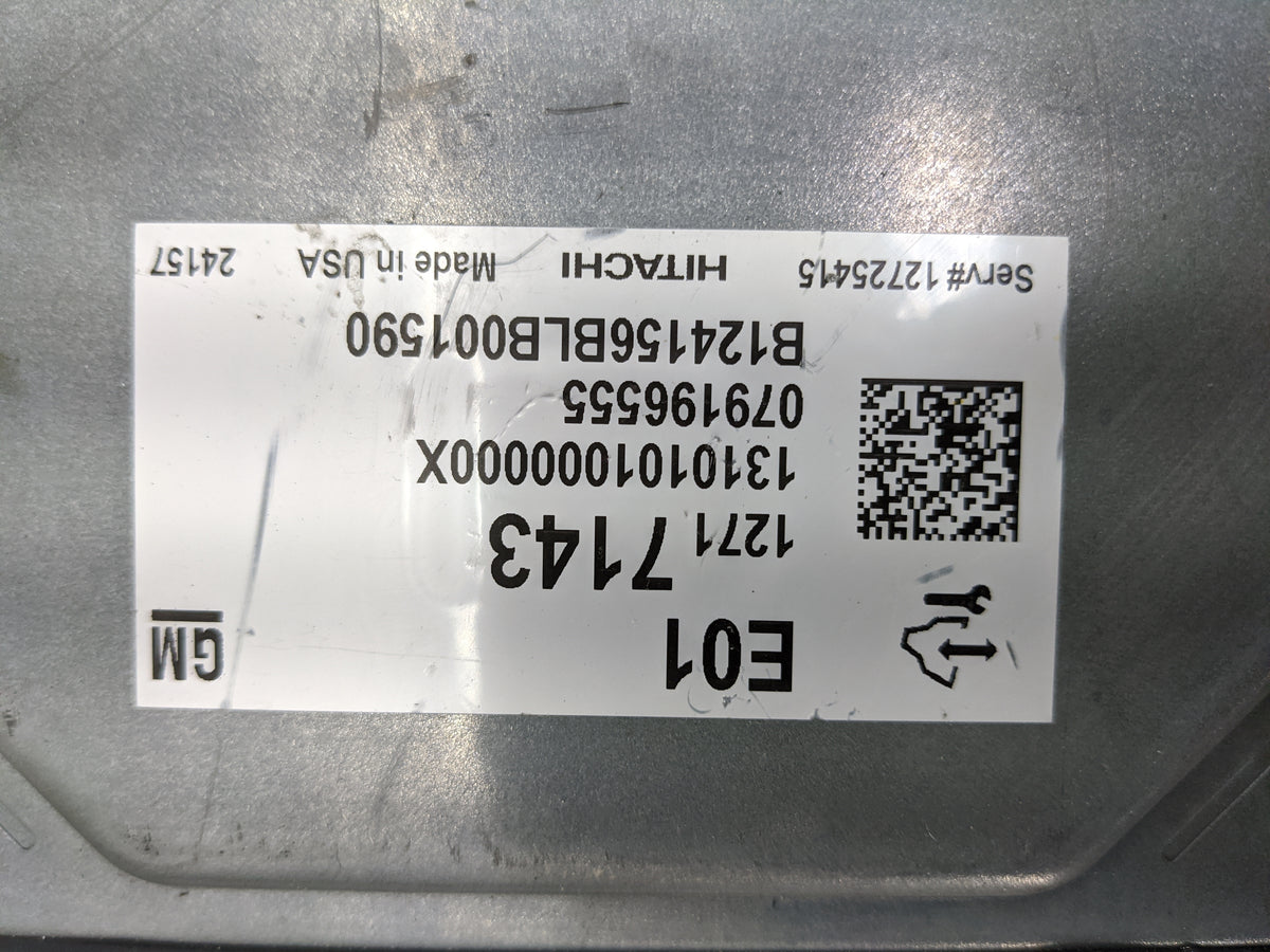 2023 Cadillac Ct5 PCM Engine Control Computer ECU ECM PCU OEM P/N:12717143 13101010000000X, 07919655, B124156BLB001590, 1272